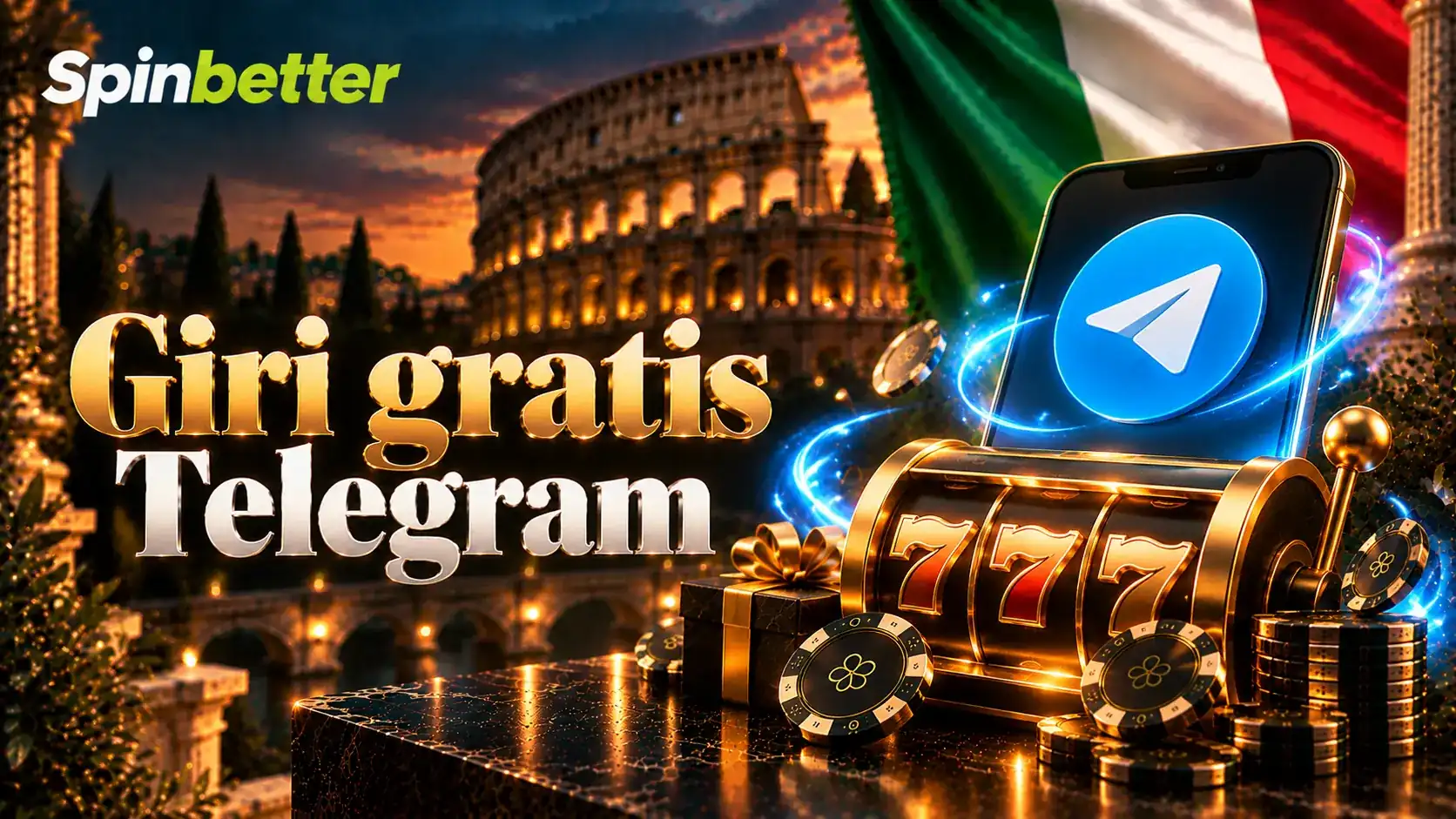 I 100 giri gratis del canale Telegram SpinBetter